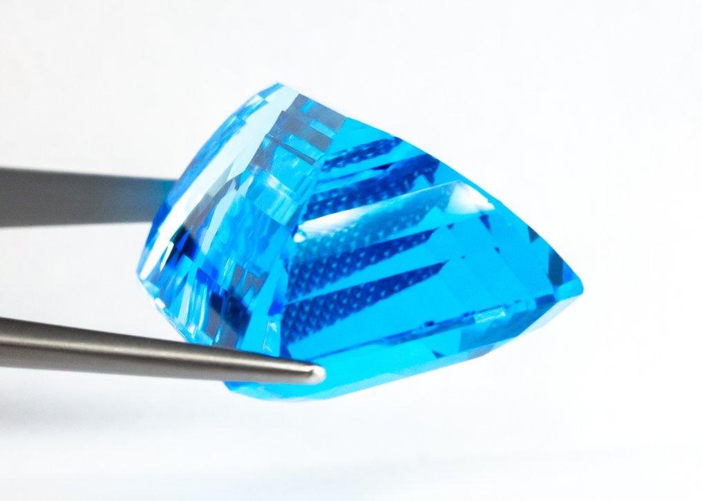 没有保留价 黄宝石  - 85.08 ct - 安特卫普宝石报告（GRA） - 浓烈的“瑞士”蓝色 #4.3