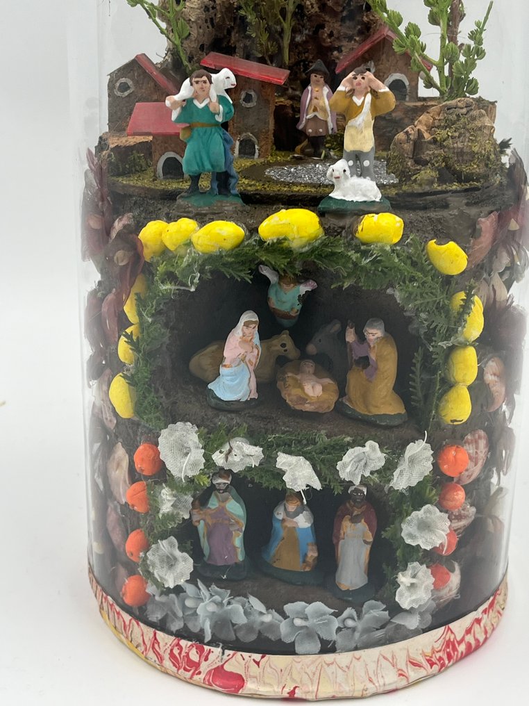 Nativity scene - Earthenware, Glass - Belen urn - 28 cm #2.1