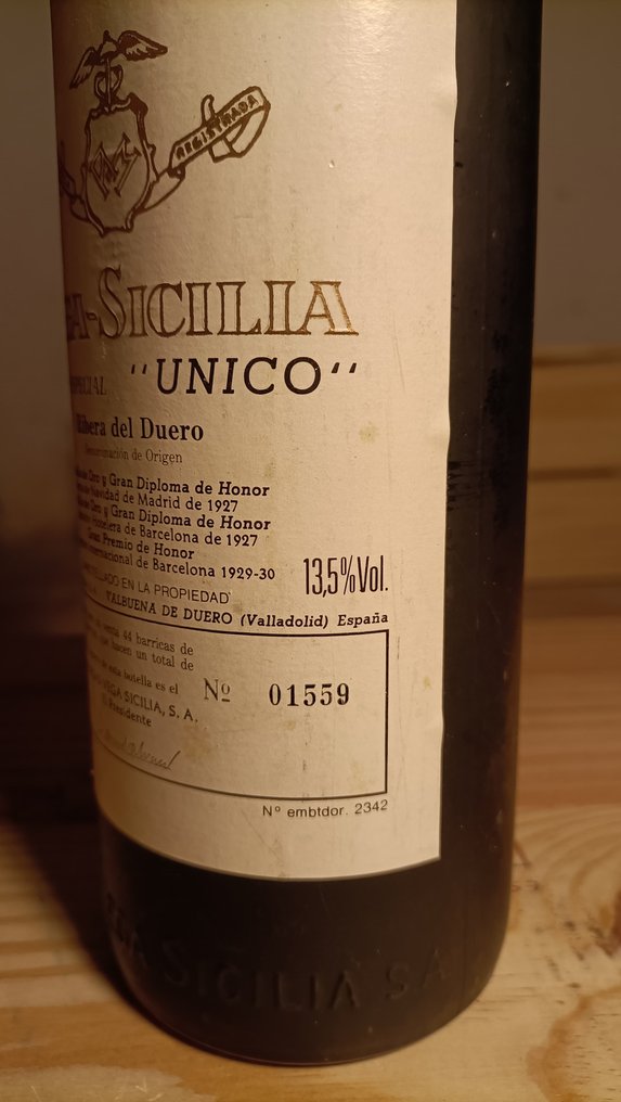 Vega Sicilia Unico, Release 1992 - 斗罗河岸 Reserva Especial - 1 Bottle (0.75L) #2.1