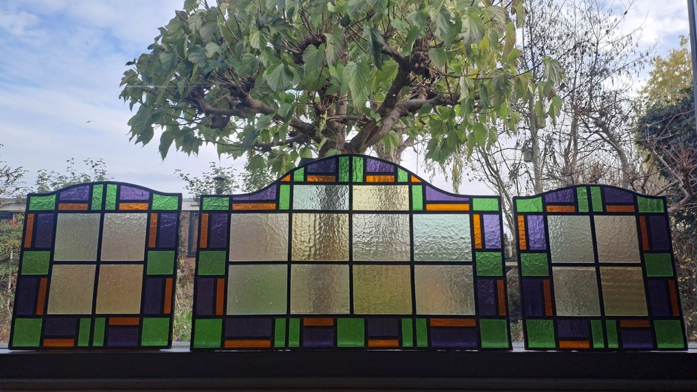 Art Deco Stained glass window (3) - 1920-1930 #1.0