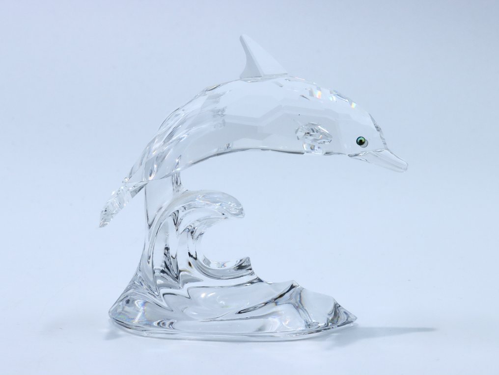 Figure - Swarovski - Dolfijn op Golf (Unboxed) - Crystal #1.0