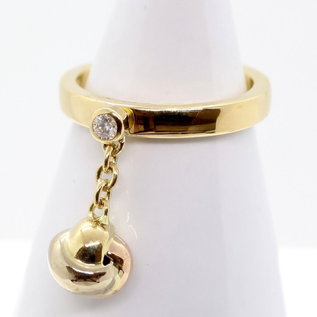 Cartier - Δαχτυλίδι - Trinity - 18 καράτια Ροζ χρυσό, Λευκός χρυσός, Κίτρινο χρυσό - Διαμάντι #3.2
