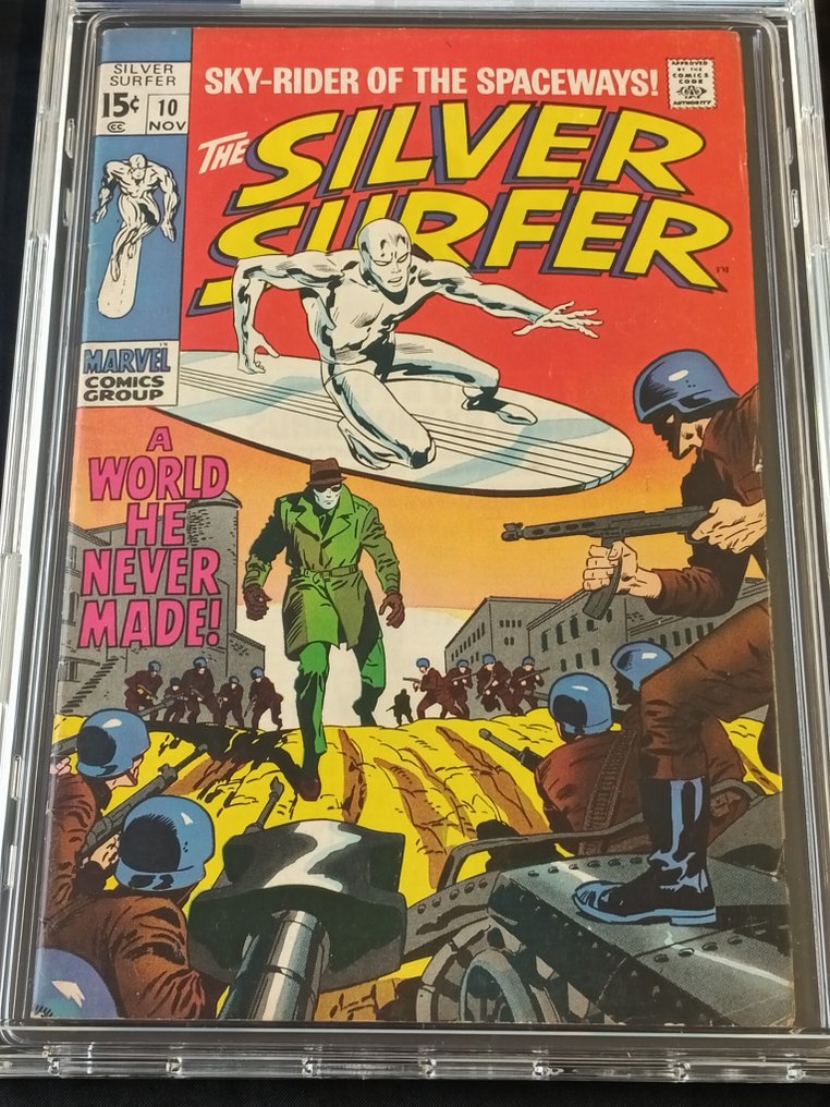The Silver Surfer (Vol. 1) #10 - EGC 8.6 - A World He Never Made! - 1 Graded comic - First edition - 1969 #2.1