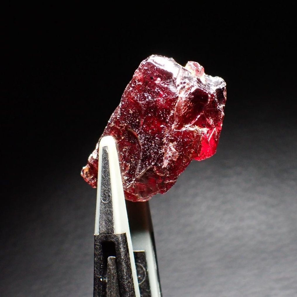 天然石榴石矿物标本——粗糙水晶石英“石榴红”能量石（约14.5 标本- 2.9 g - (1) #1.0