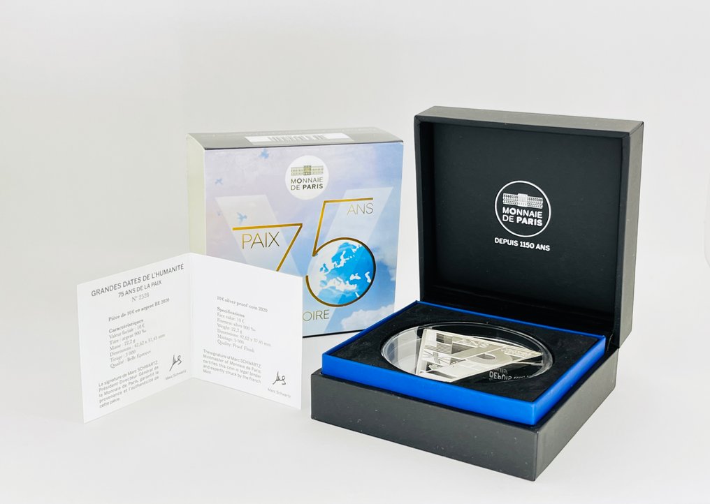 法國. 10 Euro 2020 "75 Ans de la Paix en Europe" Proof (沒有保留價) #1.0