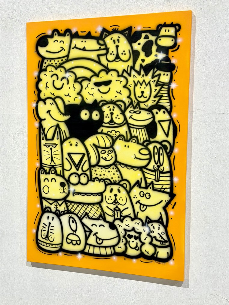 Mr Turkey - Black Cat in a Yellow World - XL #4.3