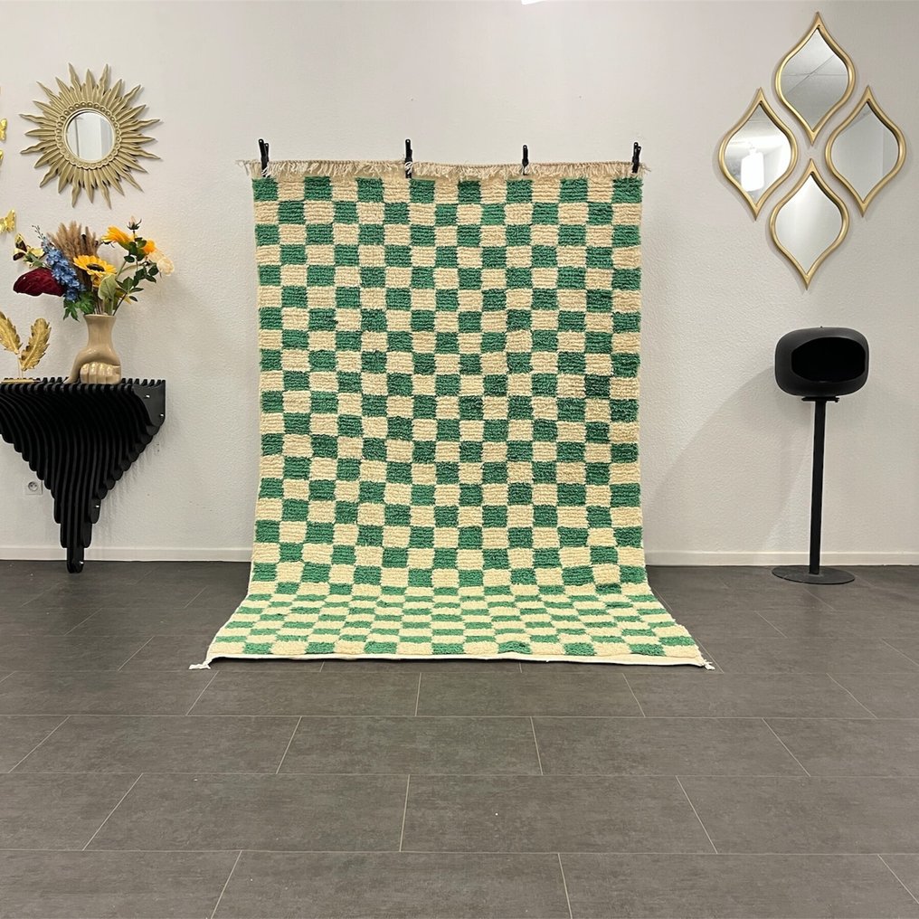 Berber, Uldtæppe i marokkansk stil - Tæppe - 254 cm - 158 cm - Håndlavet #1.0