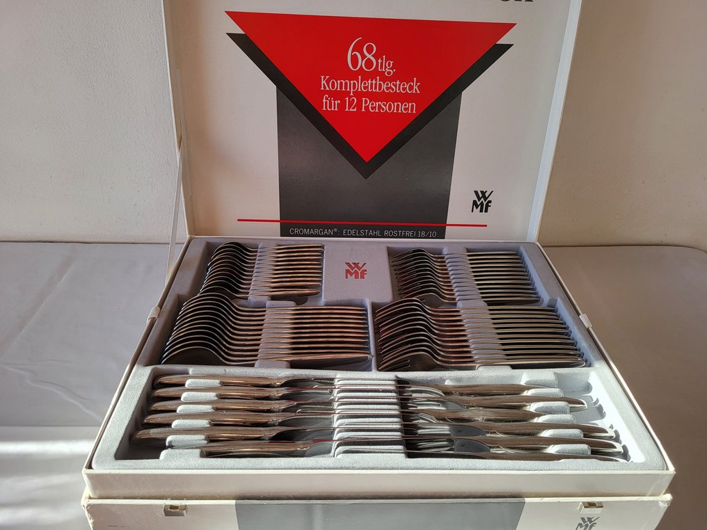 WMF - Set de 12 tacâmuri (68) - Oțel - 68 piese pentru 12 persoane #1.0