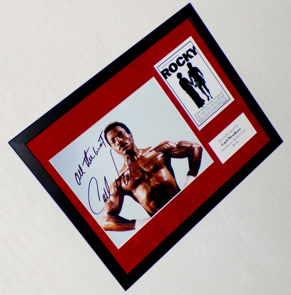 Rocky - Carl Weathers (RIP) (Apollo Creed) Premium Framed, signed + Certificate of Authenticity #1.0