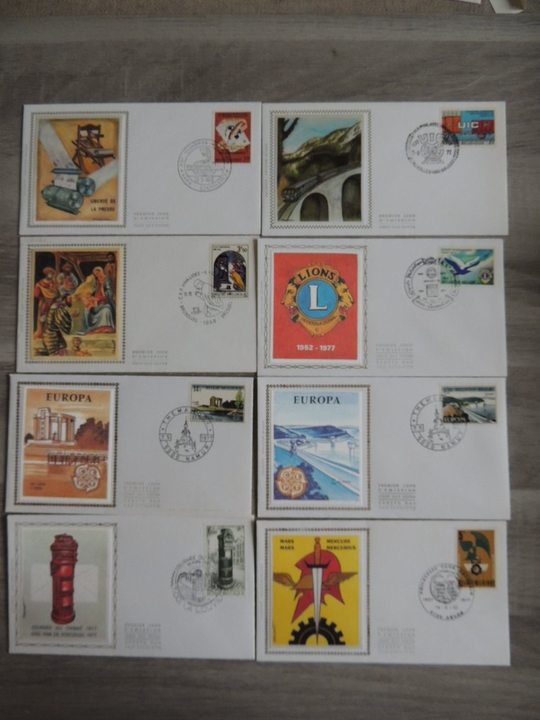 比利時  - 一个装有600枚FDC的盒子 #2.1