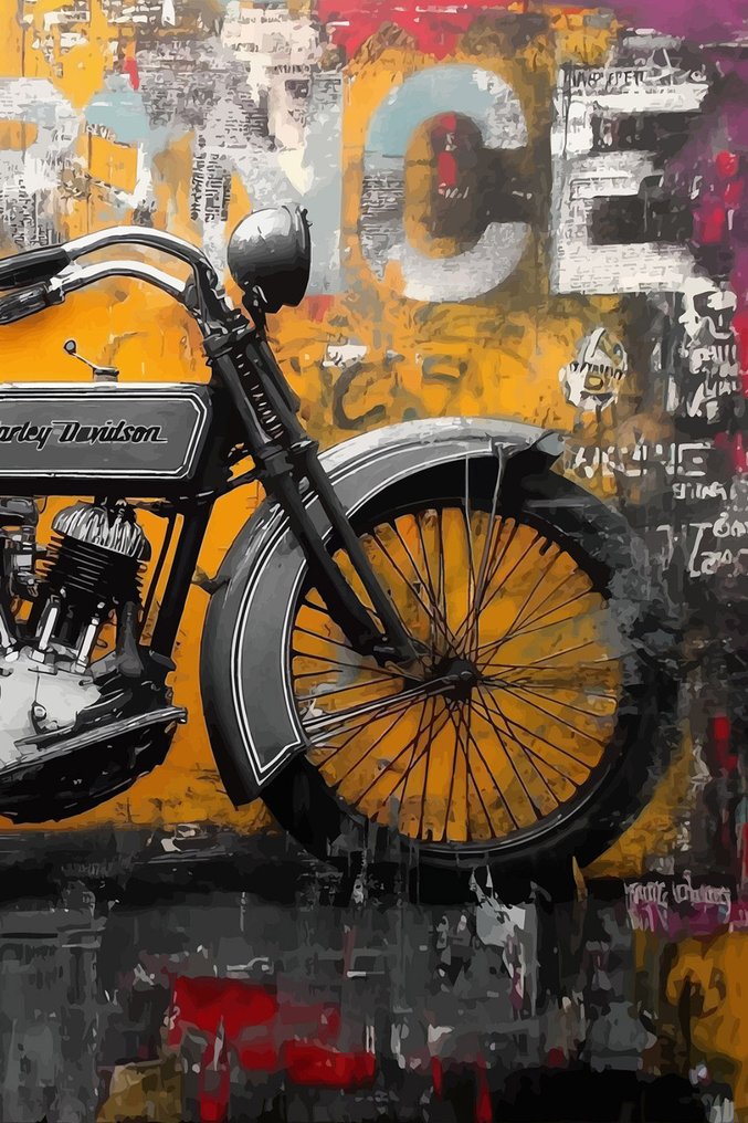 IPR Graph - Urban Legend con Harley-Davidson: Pieza de Técnica Mixta #2.1