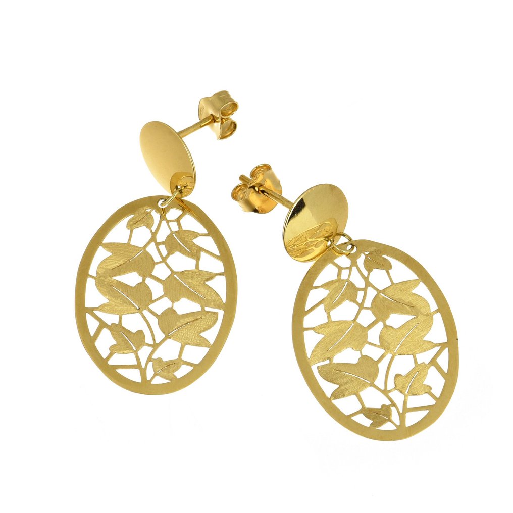 Σκουλαρίκια - 18 καράτια Κίτρινο χρυσό #1.0