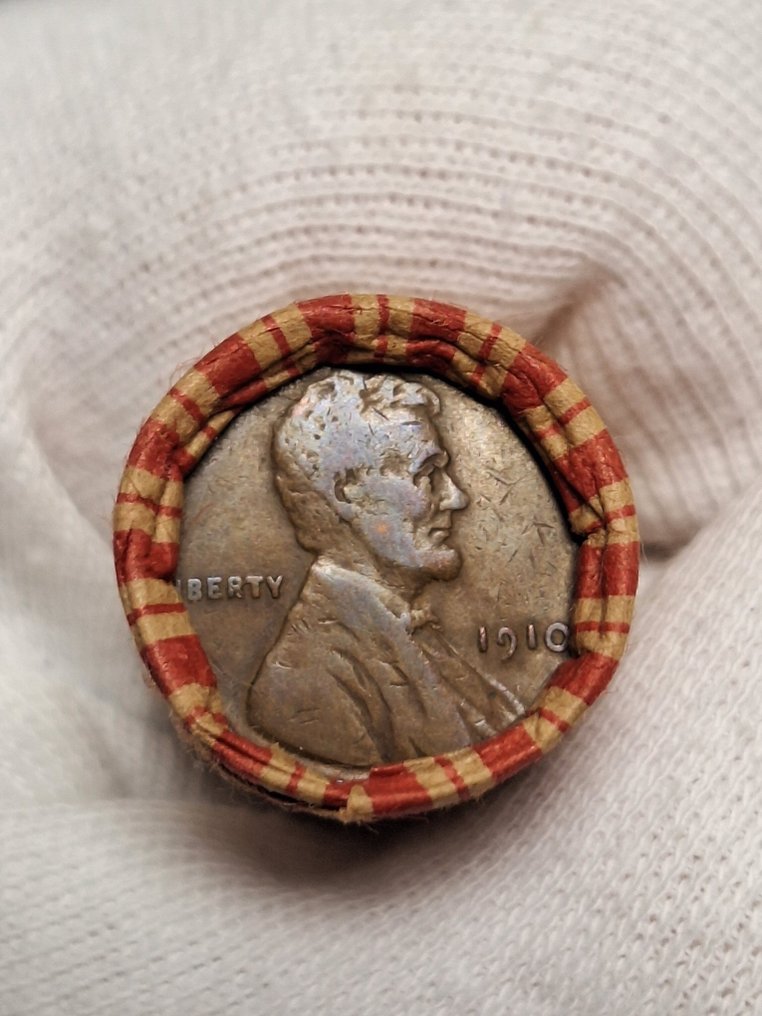 USA. 1 rol containing Indian Head 1902 on one end/Wheat Cent 1910 on the other end (Ohne mindestpreis) #1.0