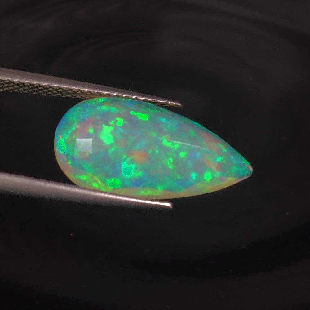 没有保留价 - 1 pcs  白色 蛋白石  - 3.62 ct - 国际宝石研究院（IGI） - 终极色彩盛宴！ #4.3