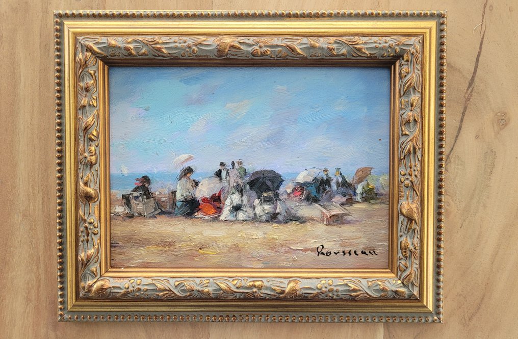 Camille Rousseau (1949) - Dimanche en Normandie ~ Plage de Cabourg ~ V #1.0