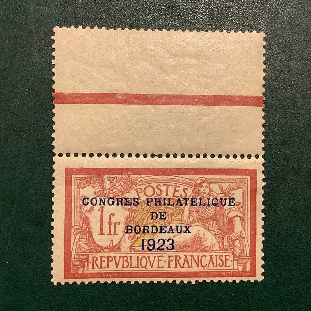 Frankreich 1923 - Bordeaux-Expo mit Felgenrand - geprüft Brun - Yvert 182 #1.0