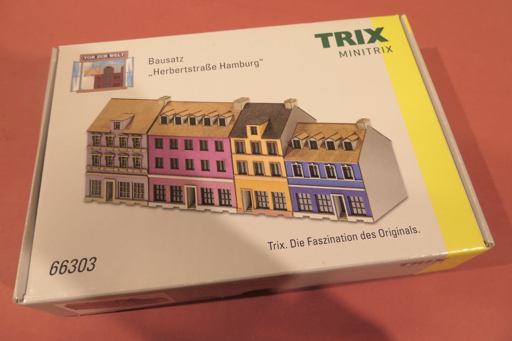 Trix N - 66303 - Modelltog landskap (1) - Veldig fint laserskjært byggesett «Herbertstrasse Hamburg» #1.0