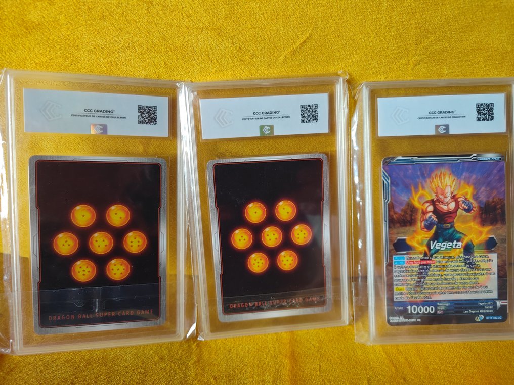 Bandai - 3 Graded card - Dragon Ball - Vegeta - CCC 10 #4.3