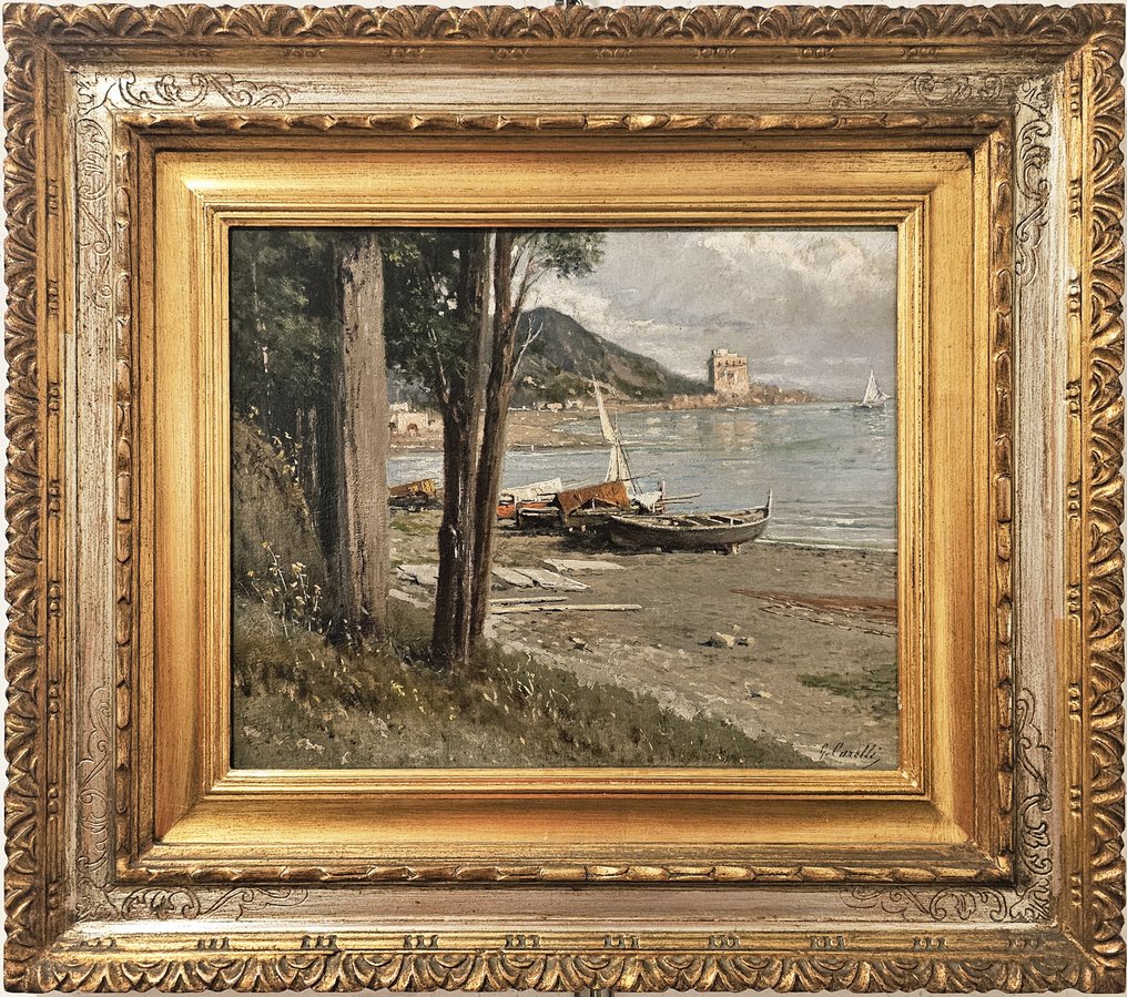 Giuseppe Carelli (1858-1921) - Scorcio di Maiori #1.0