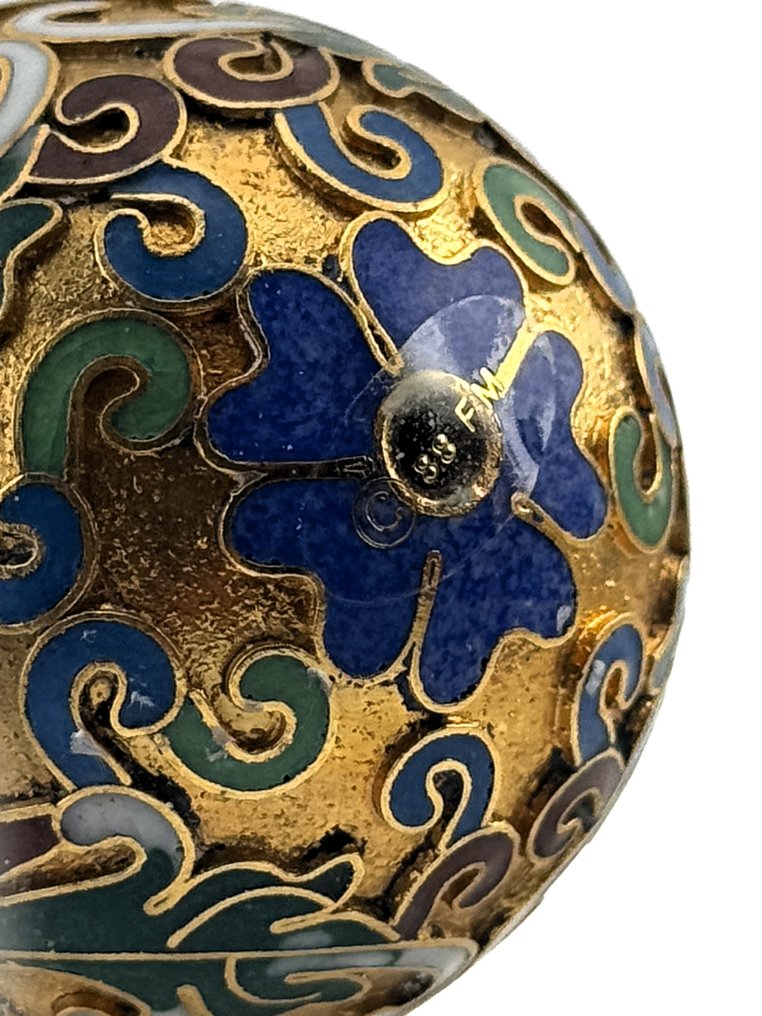 Αυγό Fabergé - Θησαυρός από αβγά cloisonne - Gold plated #1.0