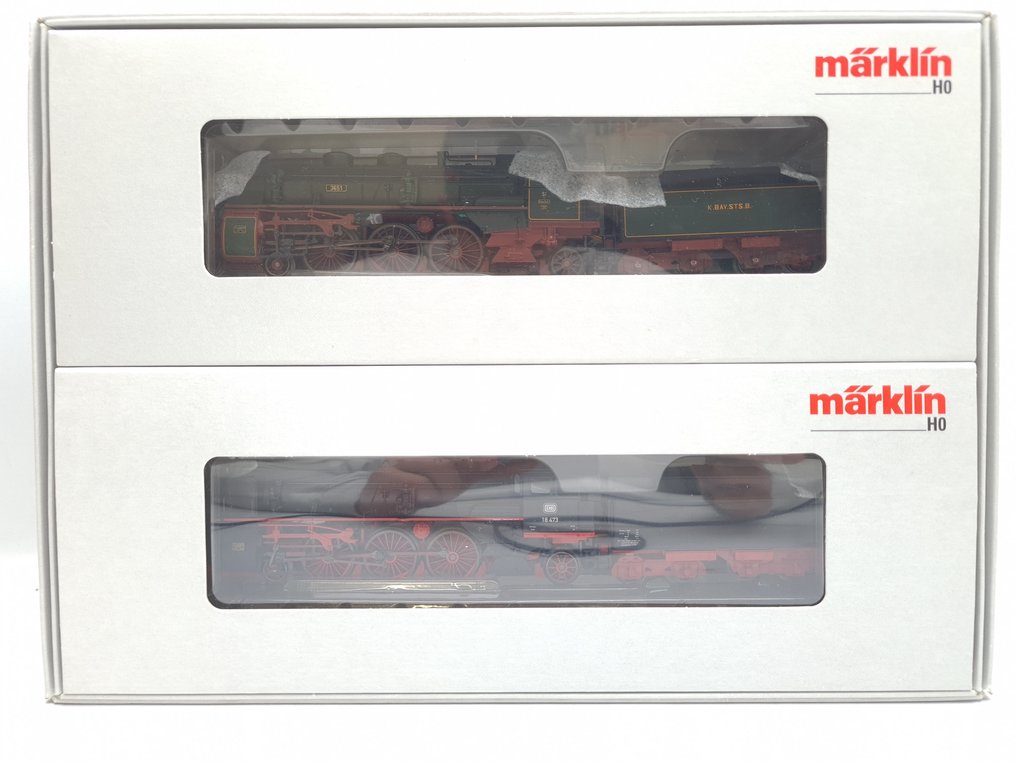 Märklin H0 - 37187 - Zestaw pociągów (1) - Zestaw 2-częściowy z lokomotywami parowymi S 3/6 i BR 18.4 - K.Bay.Sts.B, DB #2.1