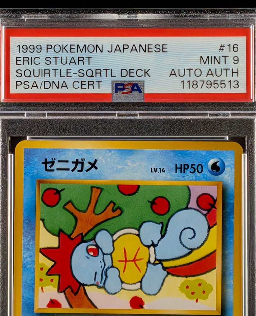 Pokémon - 1 Graded card - Squirtle - Kizuki Art - 1999 - Eric Stuart Autograph Signed - Authentic Auto - PSA - Carta firmata autenticata e gradata #2.1
