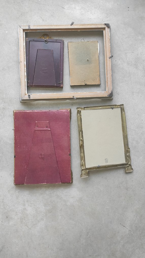 Picture frame (5) - Brass, Wood - Frame in the Art Deco style #3.2