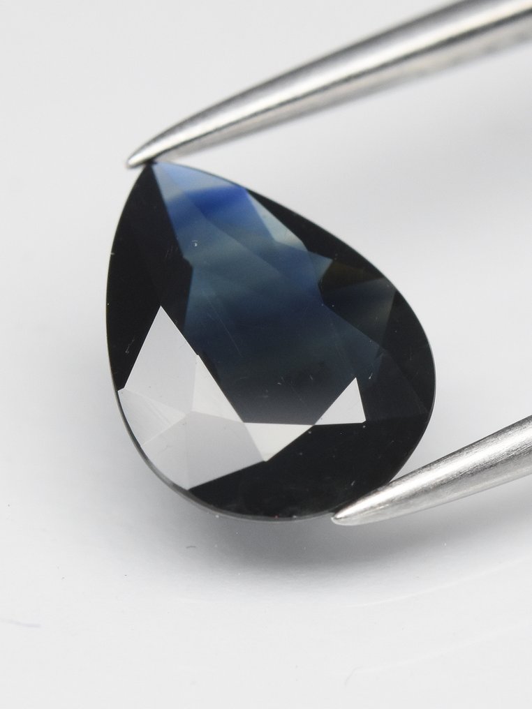 Ohne mindestpreis - 1 pcs Blau Saphir - 1.33 ct - Antwerp Laboratory for Gemstone Testing (ALGT) #1.0