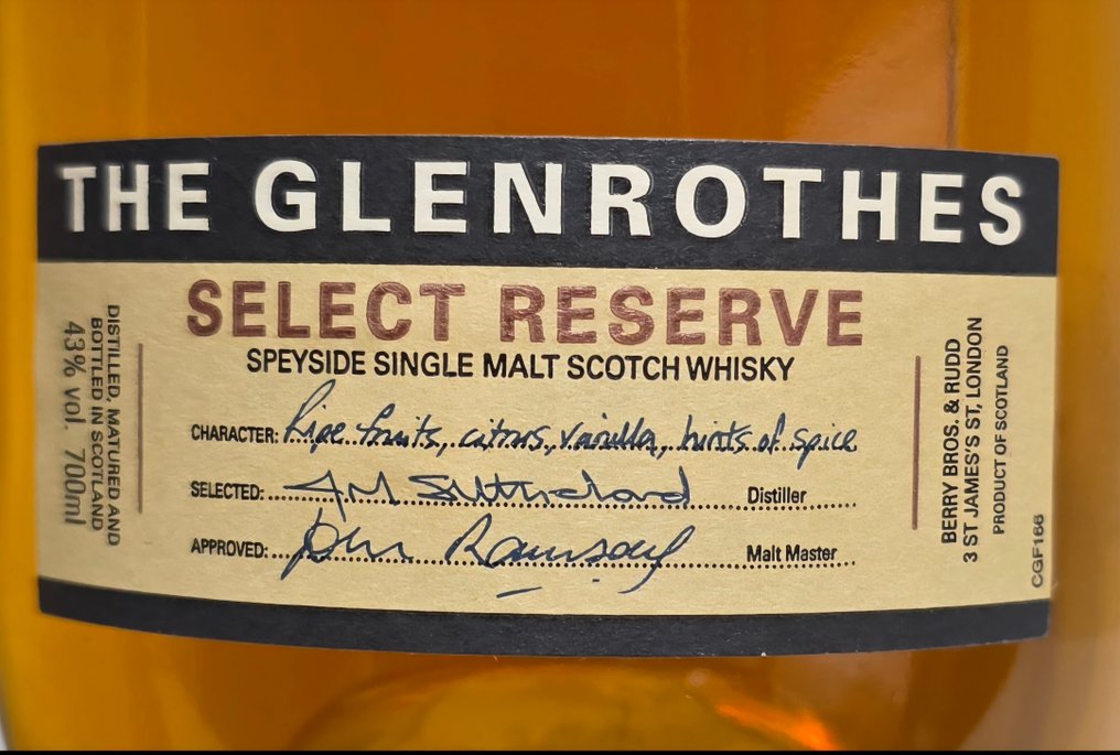 Glenrothes Select Reserve + Cardhu 12yo + Buchanans Deluxe 12yo  - 700 ml, 750 ml - 3 botellas  #2.1