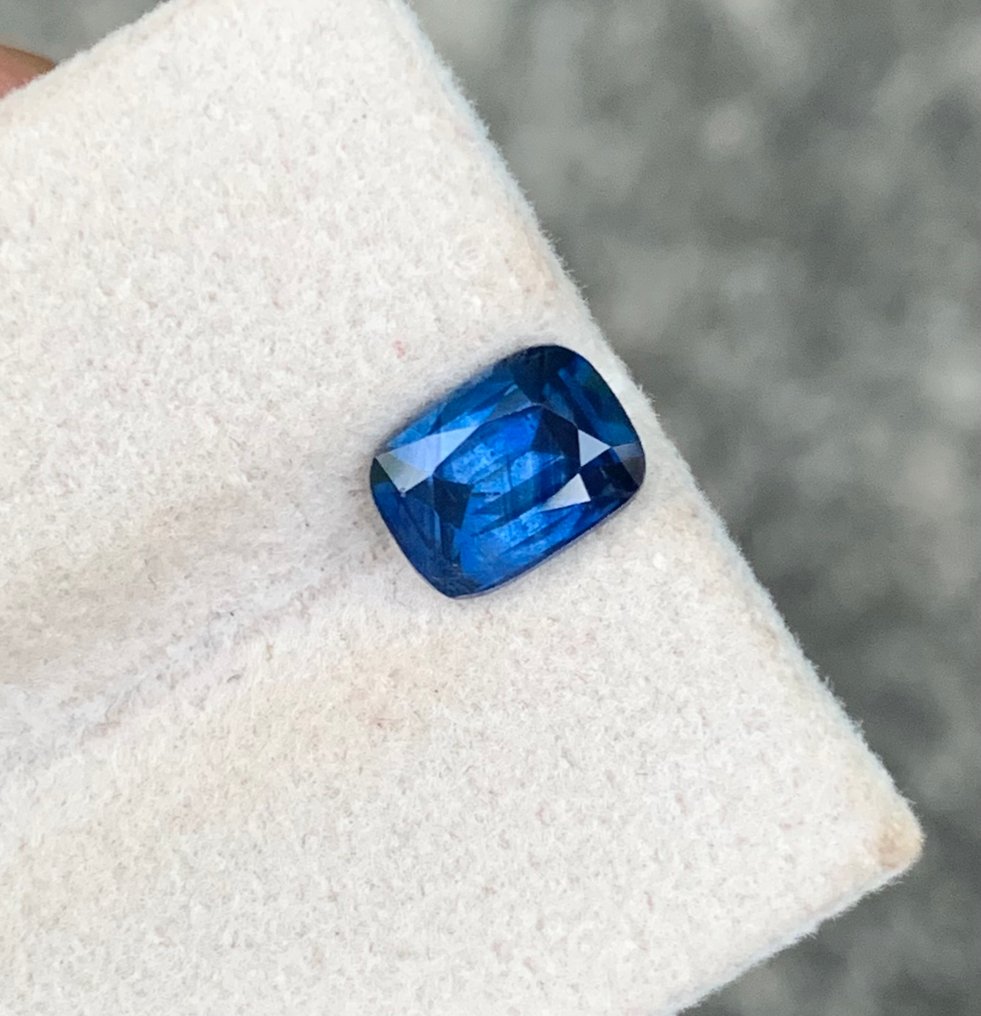 Utan reservationspris - 1 pcs Blå Safir - 1.69 ct - International Colored Gemstone Association (ICA GemLab) - Certifierad blå safir #1.0