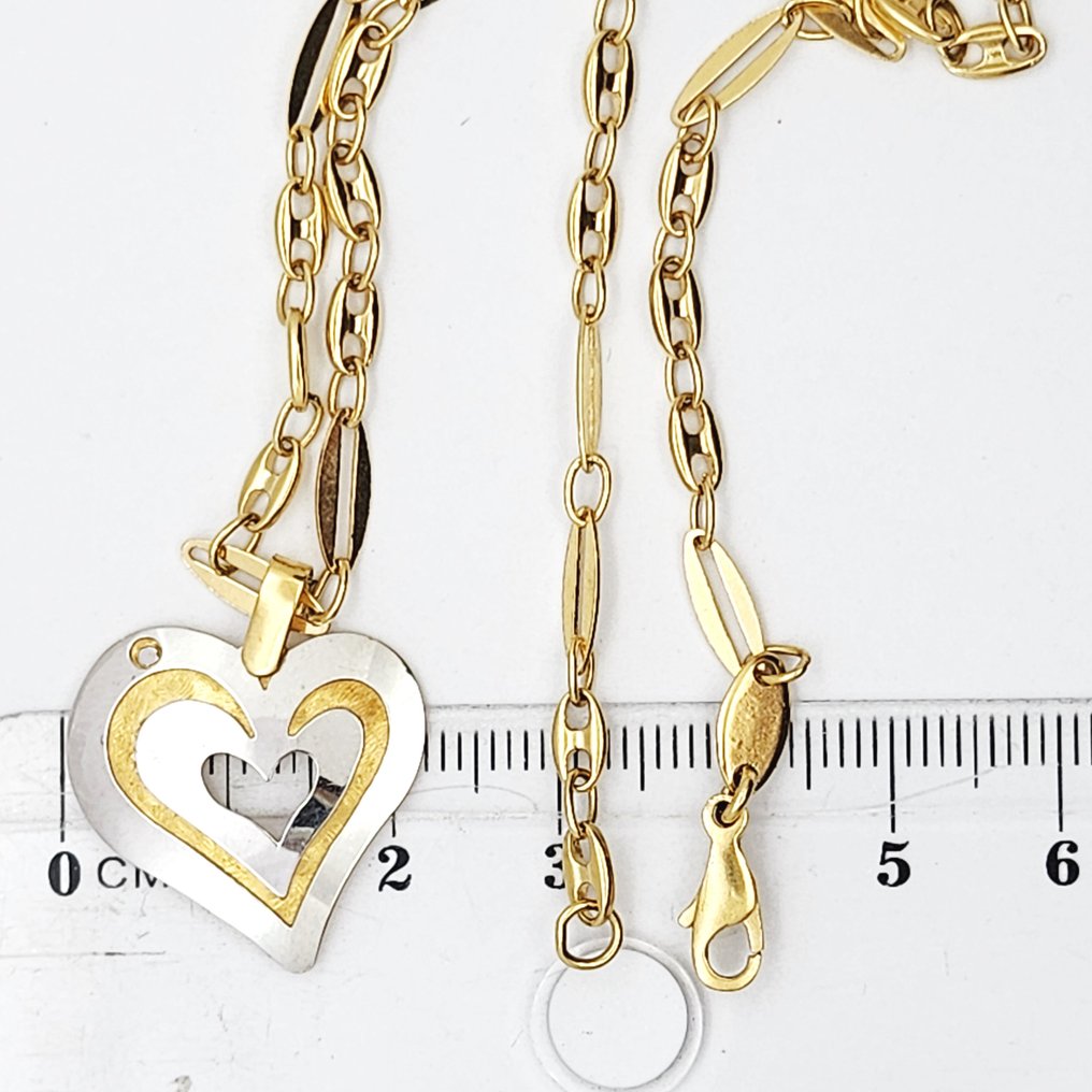 Colar com pingente - 18 K Ouro amarelo #4.3