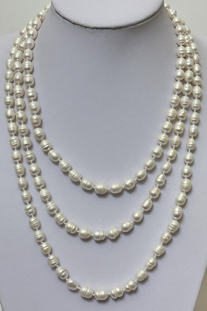 白色巴洛克珍珠 天然 / 615 克拉 / 高品质 / 非常稀有 - 吊坠项链 #1.0