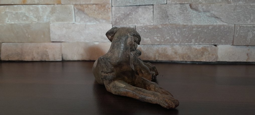 Pierre Chenet (XX-XXI) - Sculpture, La Chienne et Ses Chiots - 6.5 cm - Bronze #3.2