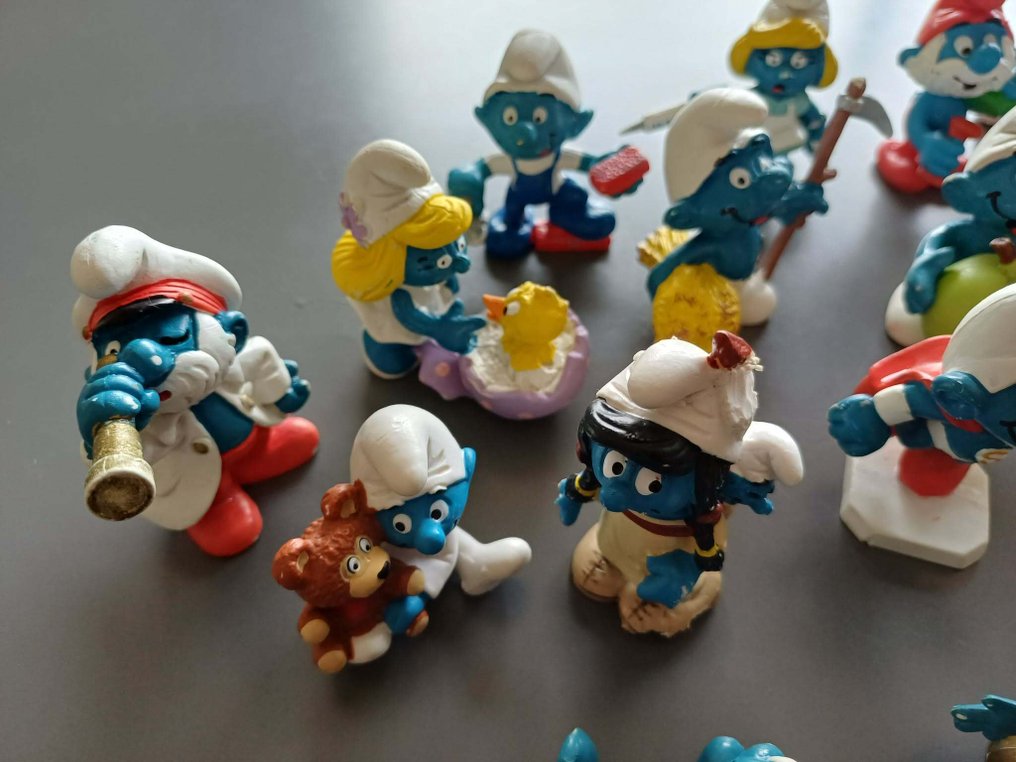 Collection d'articles de marque - 19 x Figurines schtroumpfs - Peyo Schleich #4.3