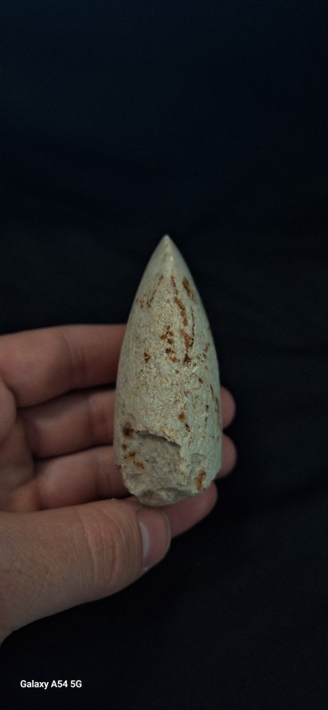 Νεολιθική Πυρόλιθος Εξαιρετική συλλογή διπλής όψης, λεία πέτρα, μαχαίρι από πυρίτη, συλλογή αρχαιολογίας ιδιωτική, - 102 mm  (χωρίς τιμή ασφαλείας) #4.3