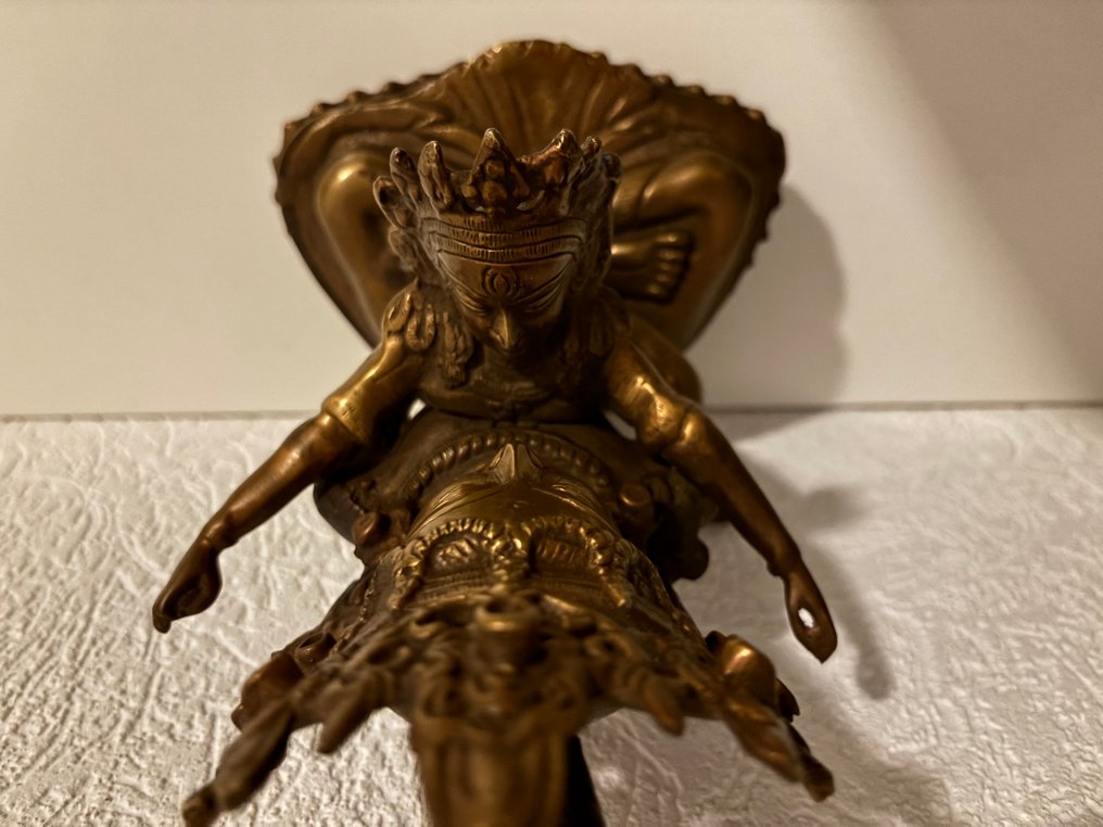 Statue, Vajrasattva and Vajrapani in Yab-Yum position - 36 cm - Messing #2.1