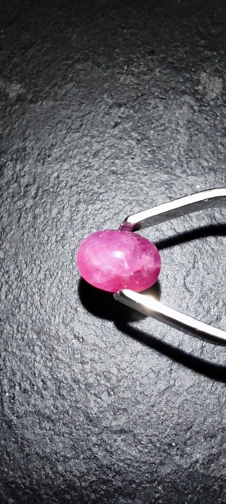 Rubin Prøve - Høyde: 8 mm - Bredde: 6 mm- 0.33 g - (1) #1.0