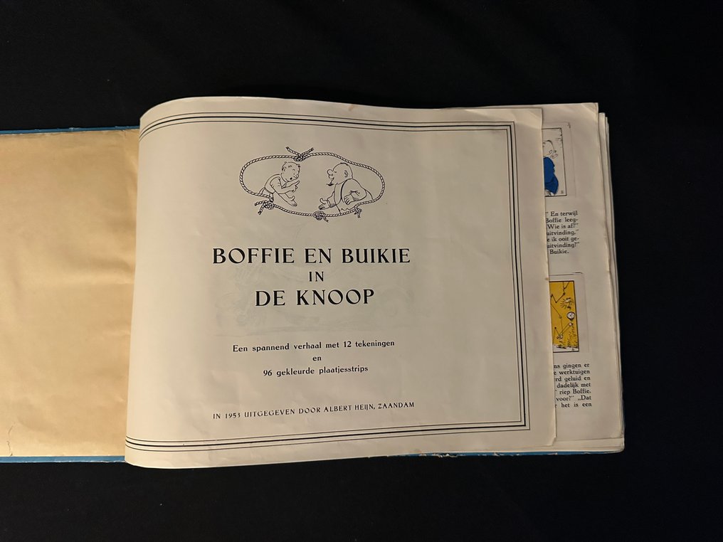 Jean Dulieu - Boffie en Buikie in de knoop - 1 libro di adesivi e immagini - 1953 #3.2
