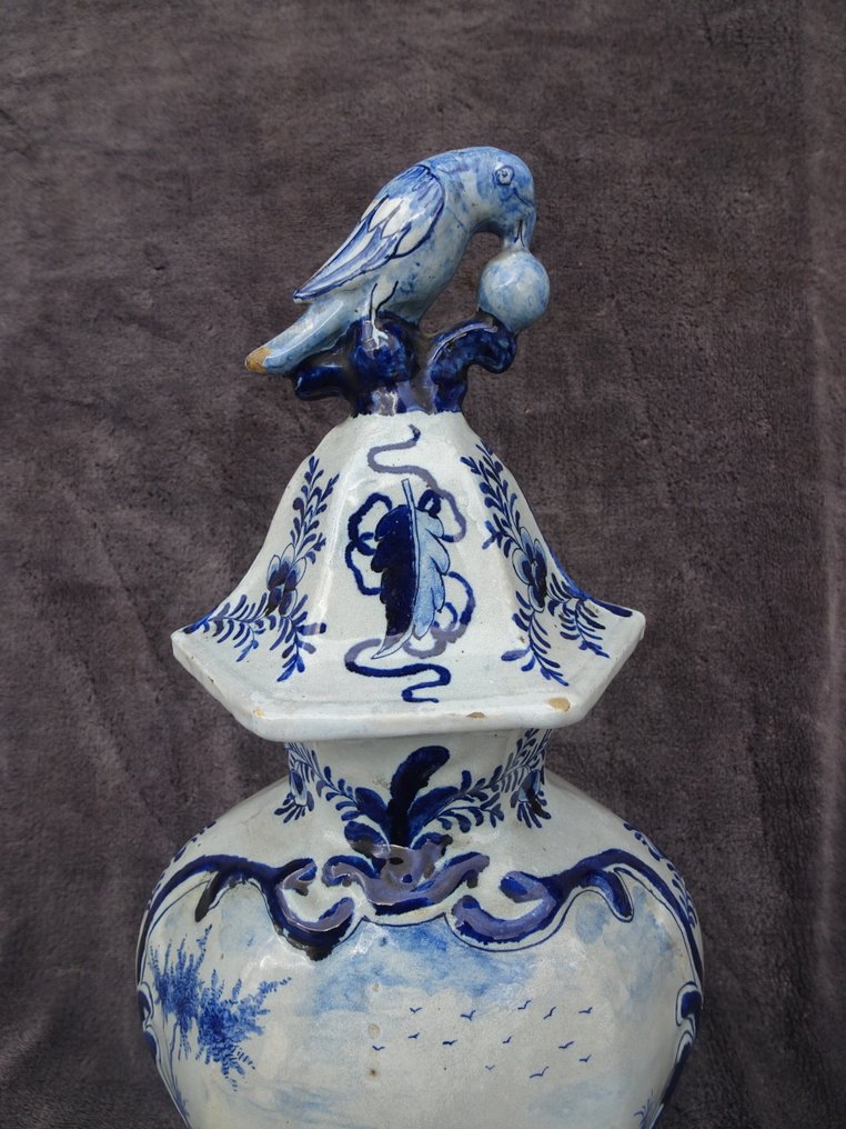 Delft, Plateelbakkerij - Βάζο με καπάκι - Delftware #3.2