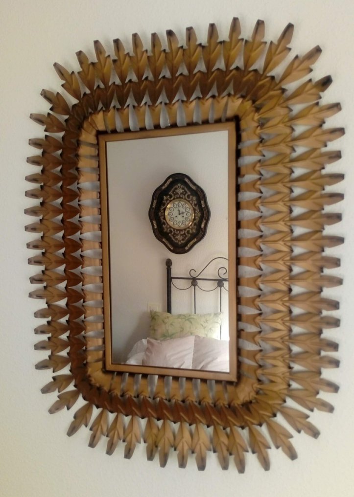 Καθρέφτης τοίχου  - Μέταλλο, Γυαλί - Καθρέφτης φύλλων ακάνθου #4.3