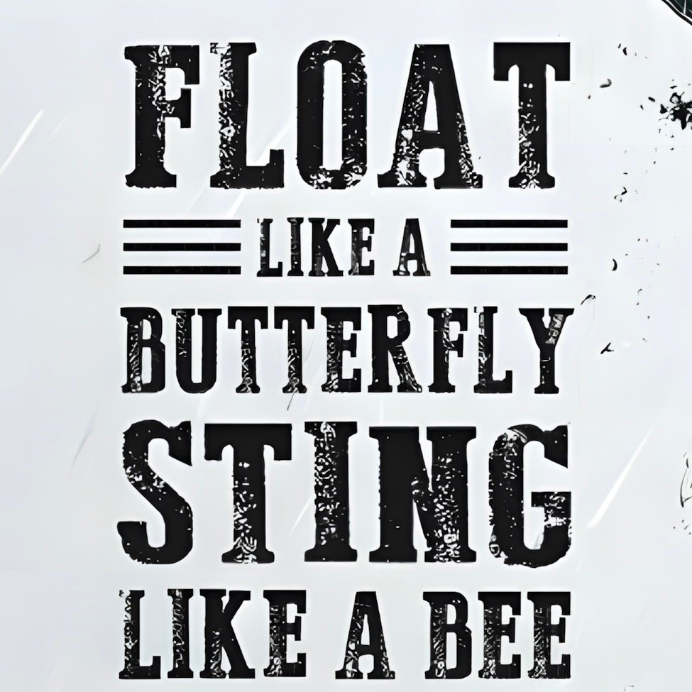 AT9 - [Canvas XL] Muhammad Ali - Float Like a Butterfly Sting Like a Bee #3.2