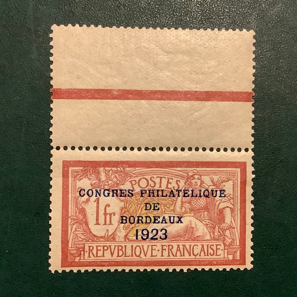 Frankreich 1923 - Bordeaux-Expo mit Felgenrand - geprüft Brun - Yvert 182 #1.0