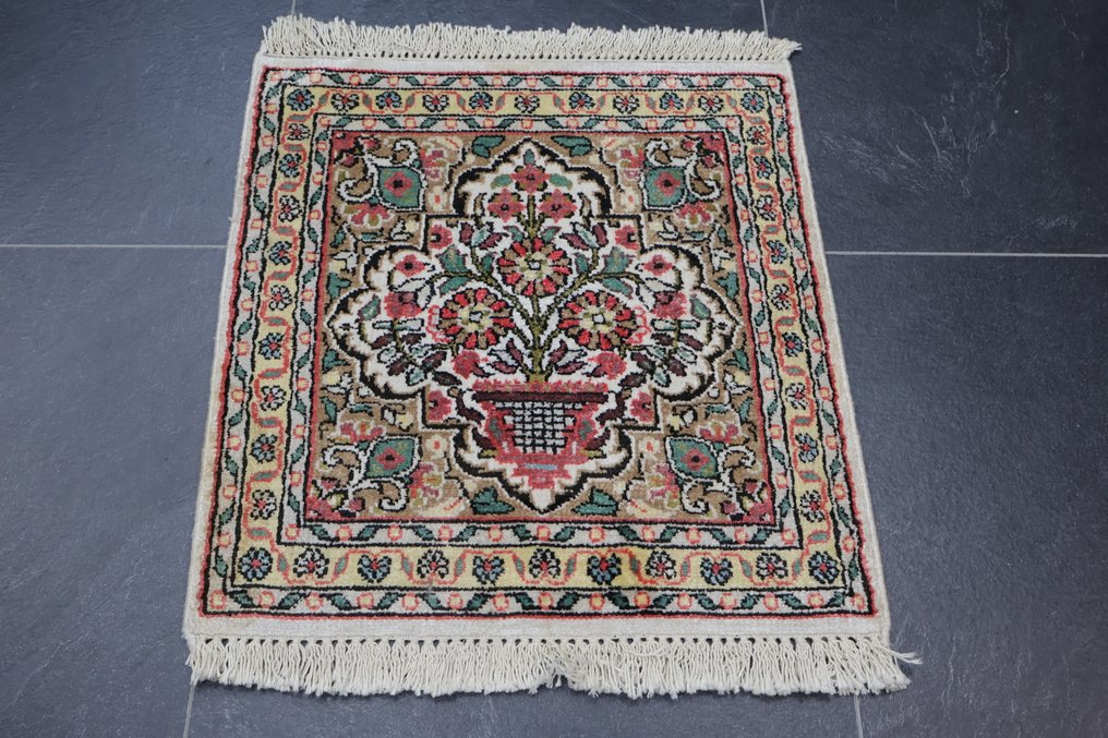 Seta di cachemire - Tappeto - 48 cm - 44 cm #1.0