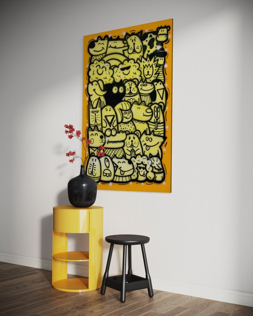 Mr Turkey - Black Cat in a Yellow World - XL #3.2