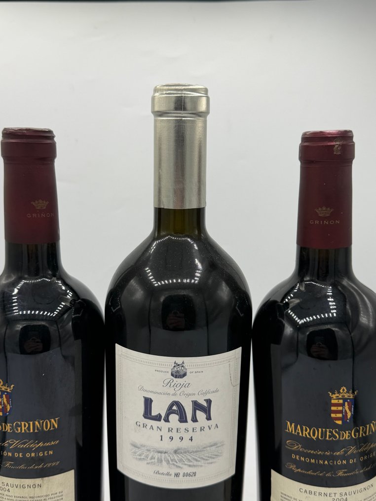 2004 Marques de Griñon, Cabernet Sauvignon (x2) & 1994 LAN Gran Reserva - Rioja, Dominio de Valdepusa - 3 Pullot (0.7 L) #4.3