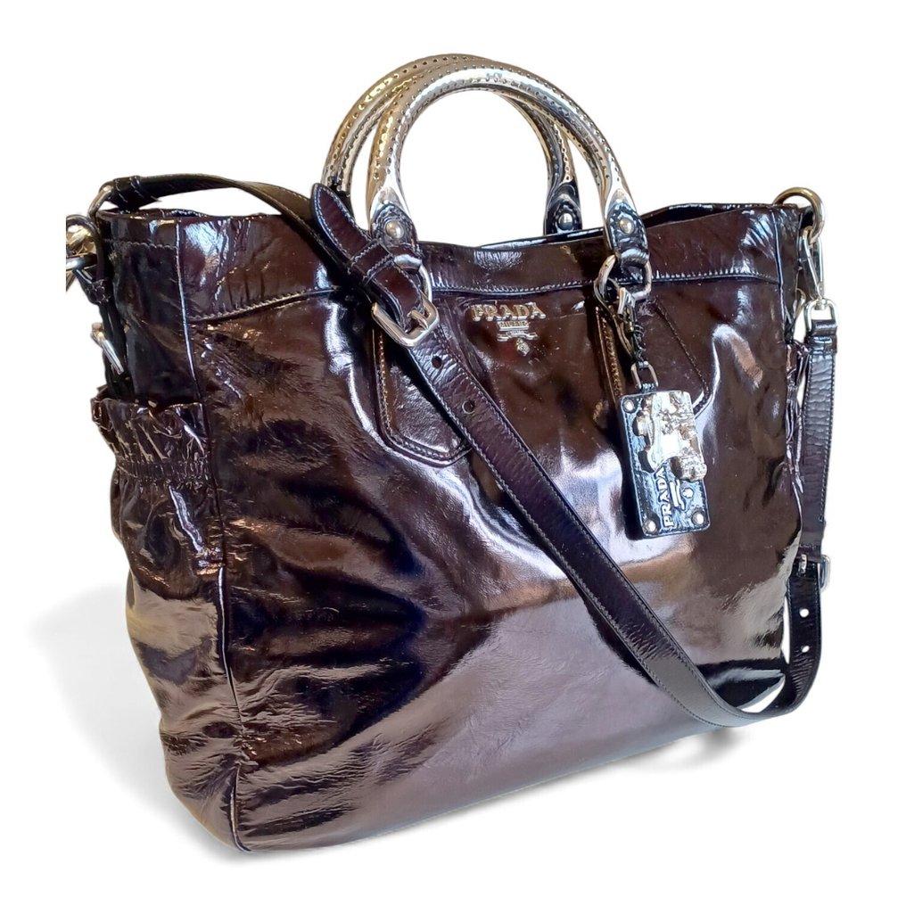 PRADA - Vintage patent leather bag - No reserve Price! - Shoulder bag #1.0