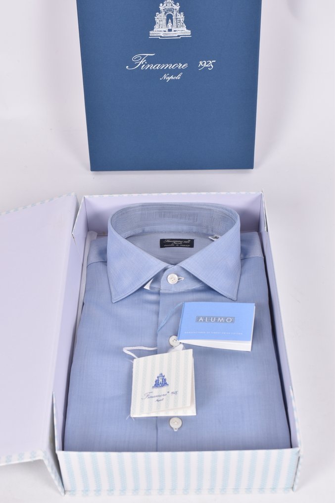 Finamore - 40 - Cotton - No reserve price - Overhemd - Nieuw met tags #1.0