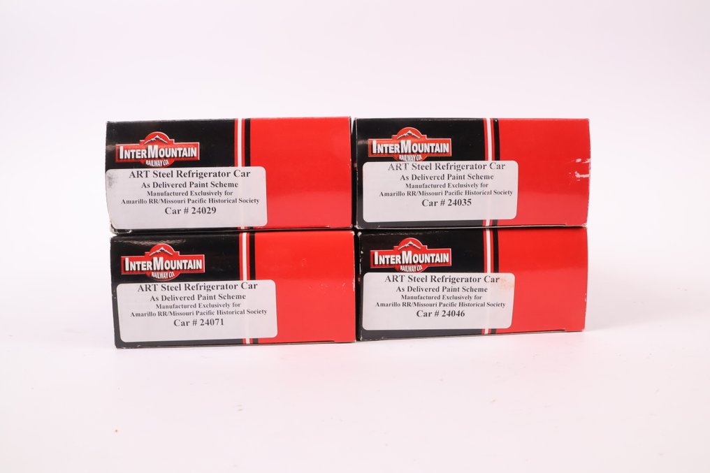 Inter Mountain H0 - Τρένο μοντελισμού μεταφοράς εμπορευμάτων (4) - Τέσσερα βαγόνια American Refrigerator Transit Company. - A.R.T. #3.2
