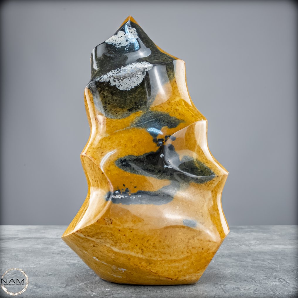 Nova descoberta! Jaspis natural raro - Chalcedony Flame- 1322.18 g #1.0