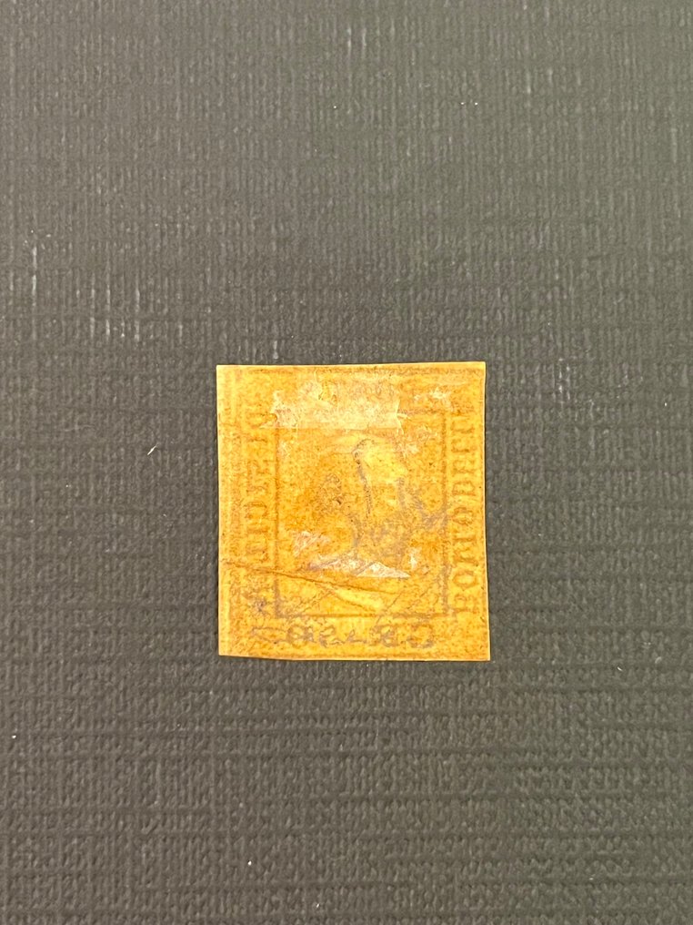 Italian Ancient States - Sicily 1859 - 50 grams of Bruno lacquer, Napoli paper, new. - Sassone N. 14 #1.0